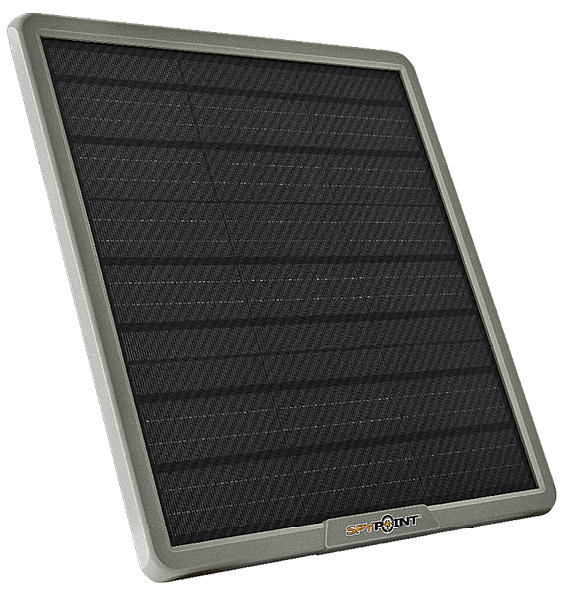 Spypoint solar panel with integrated rechargeable battery unit